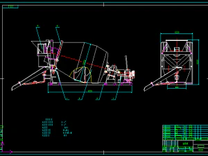 hyg3 Betonmischer-LKW-Komplettzeichnung 3D Modell