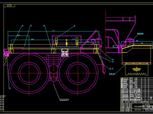 9 cubic concrete mixer truck complete drawing 3D Model