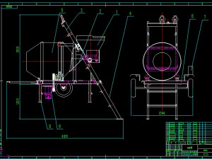 jzc350 concrete mixer complete drawing Modelo 3D