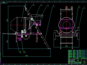 jzc350 Betonmischer Komplettzeichnung 3D Modell