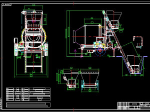 jzc500 concrete mixer complete drawing Model 3D