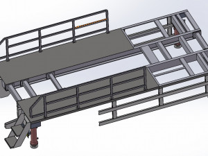 kawasaki truck mounted concrete pump truck Modelo 3D