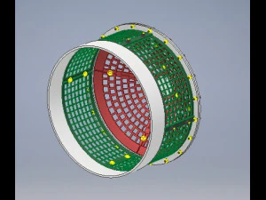 12t hydraulic excavator screening bucket 3D Model