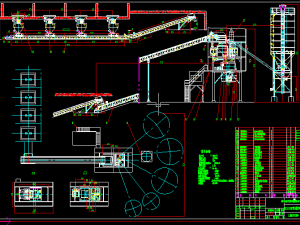 complete drawing of lbhls150 concrete mixing station Modelo 3D