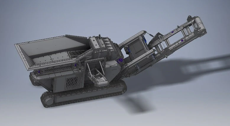 rm80 mobile crushing station complete model 3D Model .c4d .max .obj .3ds .fbx .stl .blend 