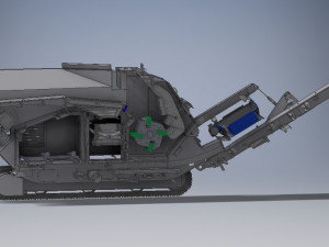 rm80 mobile crushing station complete model Modelo 3D