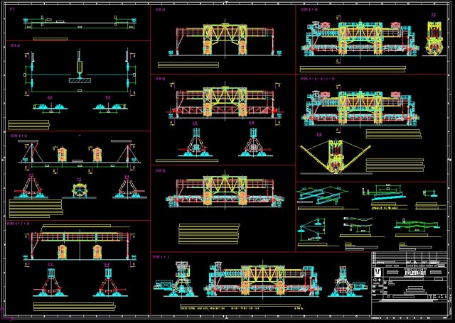 bridge type reclaimer stacker bucket turbine complete drawing 3D Model .c4d .max .obj .3ds .fbx .stl .blend 