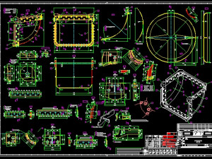 bridge type reclaimer stacker bucket turbine complete drawing 3D Model