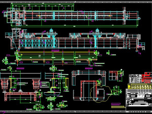 bridge type reclaimer stacker bucket turbine complete drawing 3D Model