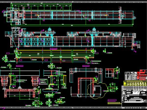 bridge type reclaimer stacker bucket turbine complete drawing 3D Model