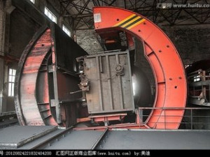 train car reversing equipment dumper complete drawing 3Dモデル