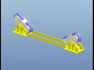 train car reversing equipment dumper complete drawing 3D Model