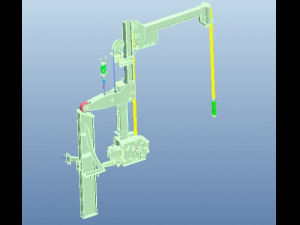 train car reversing equipment dumper complete drawing 3D Model