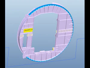 train car reversing equipment dumper complete drawing 3D Model
