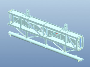 train car reversing equipment dumper complete drawing 3D Model