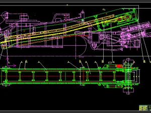 horizontal axis ebz150 shield machine roadheader excavator 3D Model