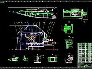 vertical axis ebz132 shield machine roadheader excavator 3D Model