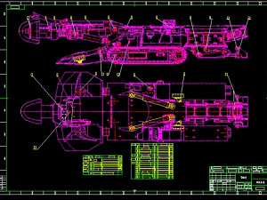 vertical axis ebz132 shield machine roadheader excavator 3D Model