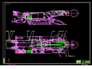 vertical axis ebz160 shield machine roadheader excavator 3D Model