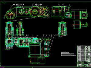 mg132315-wd thin coal seam electric traction shearer complete set of drawings 3D Model