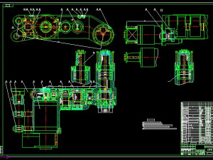 mg132315-wd thin coal seam electric traction shearer complete set of drawings 3D Model