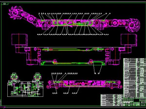 mg132315-wd thin coal seam electric traction shearer complete set of drawings 3D Model