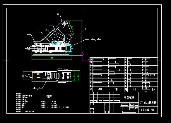 complete drawings for gt100 hydraulic hammer excavator 3D Model .c4d .max .obj .3ds .fbx .stl .blend 
