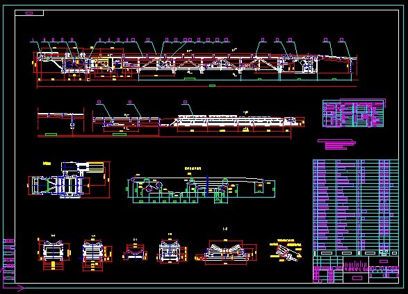 dsj100-63-125 retractable belt machine drawings complete drawings 3D Модель .c4d .max .obj .3ds .fbx .stl .blend 