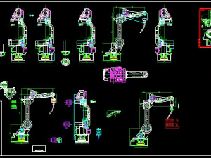 hr001 six-axis automatic welding robot complete set of drawings 3D Model