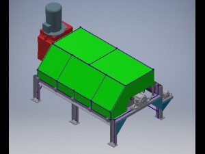 iron ore pelettizing plant belt conveyor 3D Model