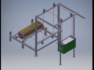 iron ore pelettizing plant belt conveyor 3D Model