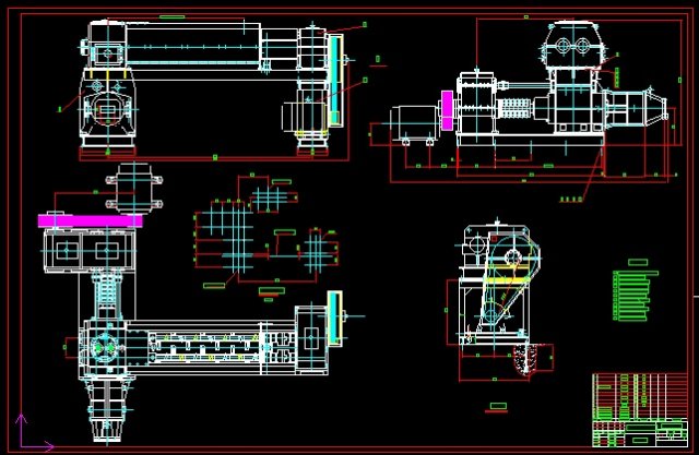 jzk50-45d two-stage vacuum extruder complete drawing Modelo 3D .c4d .max .obj .3ds .fbx .stl .blend 