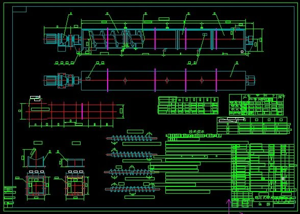 ls500 screw conveyor complete drawing 3D Model .c4d .max .obj .3ds .fbx .stl .blend 