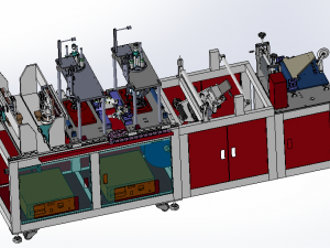 full set of drawings of n95 mask automatic production line 3D Model