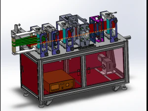 full set of drawings of n95 mask automatic production line 3D Model