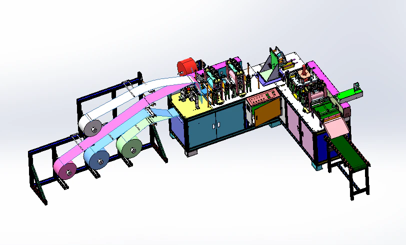 new n95 mask forming machine slice welding nose bridge forming machine 3D Model .c4d .max .obj .3ds .fbx .stl .blend 