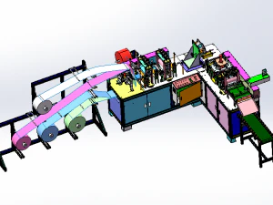 Nueva m&aacute;quina formadora de mascarillas n95, m&aacute;quina formadora de puentes nasales para soldar cortes Modelo 3D