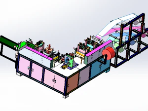 new n95 mask forming machine slice welding nose bridge forming machine 3D Model