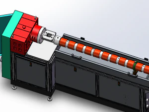 meltblown cloth production equipment full set of 3d engineering drawings bom electrical 3D Model