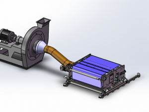 full set of drawings of 1600mm meltblown cloth production line 3Dモデル