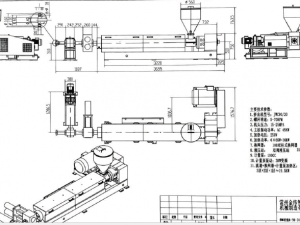 full set of drawings of 1600mm meltblown cloth production line 3Dモデル
