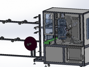 cup mask making machine front Modelo 3D