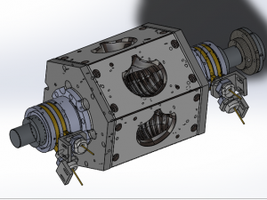 cup mask making machine front 3D Модель