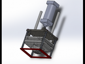 cup mask making machine front 3D Модель
