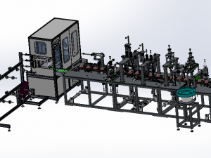 3d engineering drawing of cup mask production line list bom Modello 3D