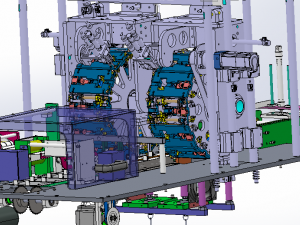 tank chain welding ear mask production line 3D Модель