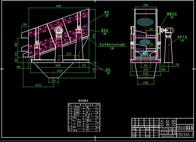 3yk1545 vibrating screen Modello 3D .c4d .max .obj .3ds .fbx .stl .blend 
