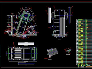 Jaw Crusher MUTAFCILAR-MMR13 3D Model