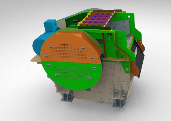 JW55 Jaw Crusher 3D Model .c4d .max .obj .3ds .fbx .stl .blend 