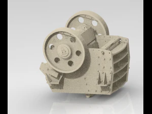 JW55 Jaw Crusher 3D Model